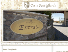 Tablet Screenshot of cortepontigliardo.it